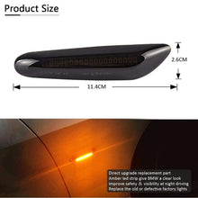 Load image into Gallery viewer, 2 Smoke LED Side Marker Turn Signal Light Replacement for BMW E90 E91 E93
