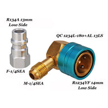 Load image into Gallery viewer, R1234YF To R134a Low Side Quick Coupler Adapters Car Air Conditioning Fitting
