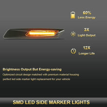 Load image into Gallery viewer, SMOKE LENS LED Fender Side Marker Light Turn Signal Lamp for BMW E90 E91 E92 E93
