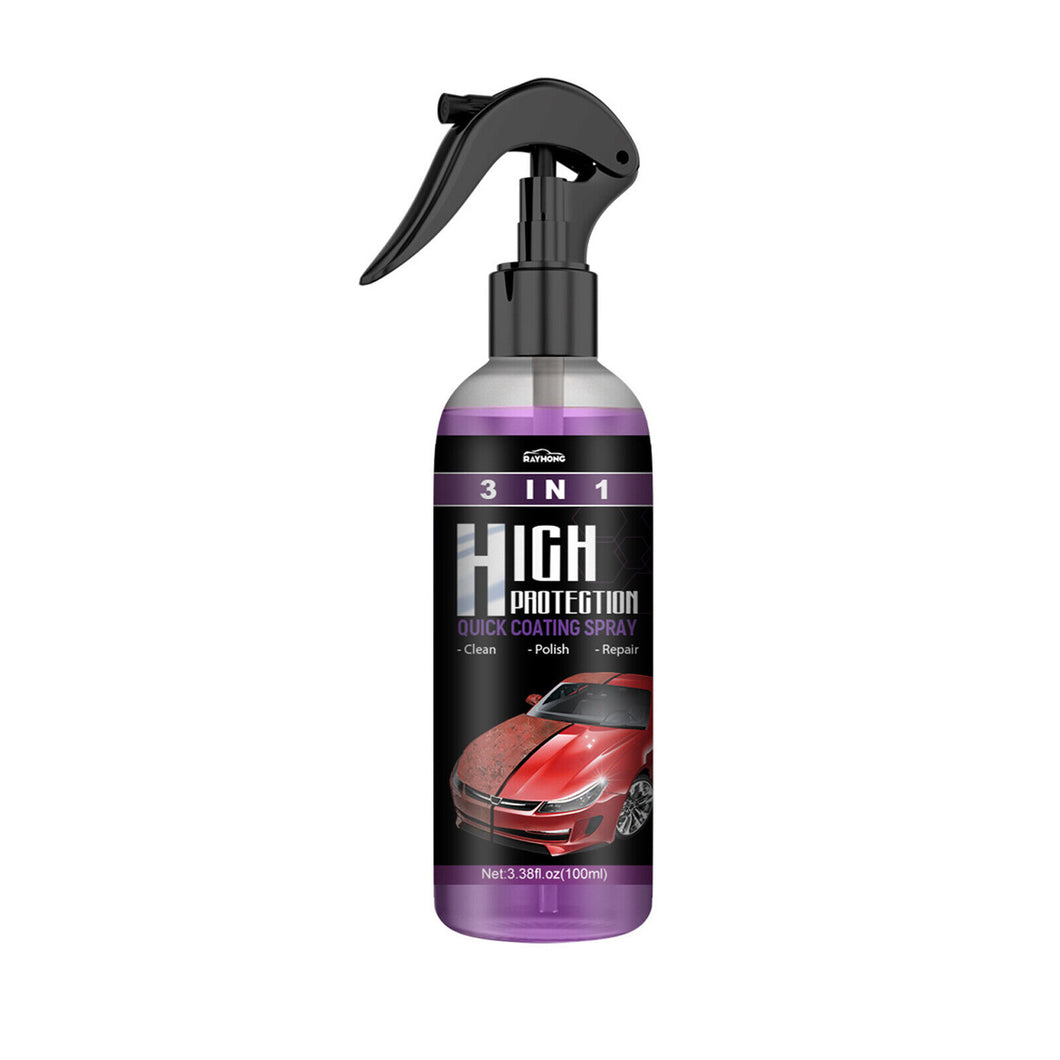 100ml 3-in-1 High Protection Quick Car Coat Ceramic Coating Spray Hydrophobic US