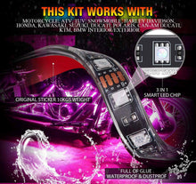 Load image into Gallery viewer, 12X RGB Motorcycle LED Light Kit Under Glow Body Strip For Harley-Davidson Honda
