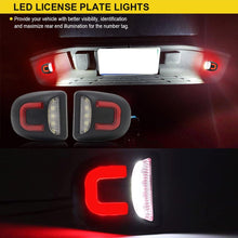 Load image into Gallery viewer, 2X LED License Plate Light Red DRL Tube Lamp For Silverado GMC Sierra 1500 2500
