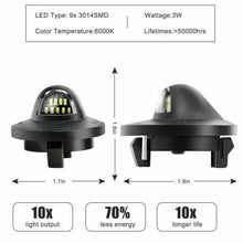 Load image into Gallery viewer, 2x LED License Plate Light Tag Lamp Assembly Replacement for Ford F150 F250 F350
