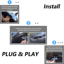 Load image into Gallery viewer, Black Lens LED Front Rear Fender Side Marker Lights For 2004-2008 Acura TL base
