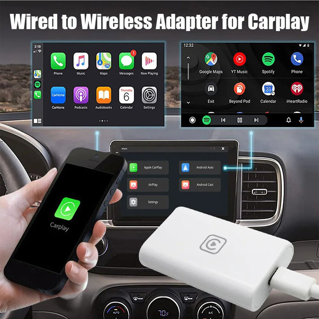 Wireless CarPlay 5.0 Adapter Dongle For IOS Android Car Auto Navigation Player+
