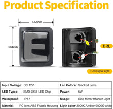 Load image into Gallery viewer, Switchback LED Side Mirror Marker Light For Ford F250 F350 F450 Super Duty 08-16
