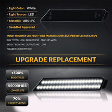Load image into Gallery viewer, Smoked White LED Front Bumper Side Marker Lights Lamp For 2010-2015 Chevy Camaro

