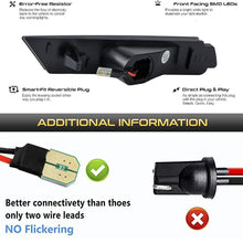 Load image into Gallery viewer, Smoked White LED Front Bumper Side Marker Lights Lamp For 2010-2015 Chevy Camaro
