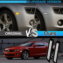 Load image into Gallery viewer, Smoked White LED Front Bumper Side Marker Lights Lamp For 2010-2015 Chevy Camaro
