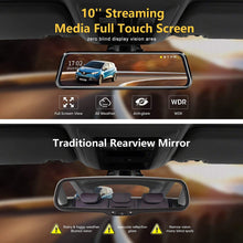 Load image into Gallery viewer, 10&#39;&#39; Mirror Dash Cam Night Vision 1080P FHD Full Touch Screen View Backup Camera
