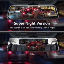 Load image into Gallery viewer, 10&#39;&#39; Mirror Dash Cam Night Vision 1080P FHD Full Touch Screen View Backup Camera
