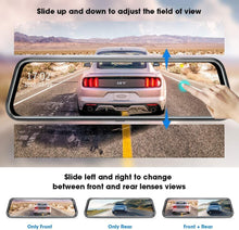 Load image into Gallery viewer, 10&#39;&#39; Mirror Dash Cam Night Vision 1080P FHD Full Touch Screen View Backup Camera
