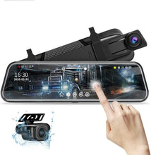 Load image into Gallery viewer, 10&#39;&#39; Mirror Dash Cam Night Vision 1080P FHD Full Touch Screen View Backup Camera
