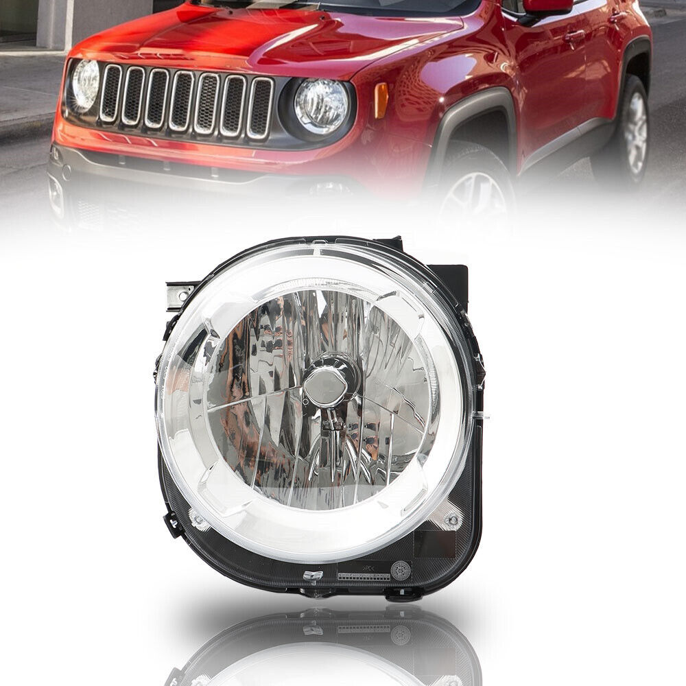 Left  Headlights For 15-18 Jeep Renegade Projector Headlamps Head Lamps