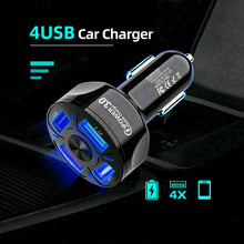 Load image into Gallery viewer, in-Car 4 Ports USB Car Charge 45W Mini Fast Charging For Phone Charger Adapter
