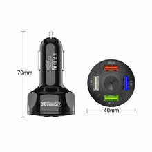 Load image into Gallery viewer, in-Car 4 Ports USB Car Charge 45W Mini Fast Charging For Phone Charger Adapter
