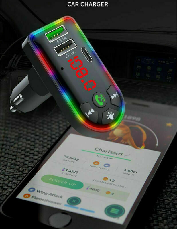Car Bluetooth 5.0 MP3 Player FM Transmitter Radio 3.1A Fast Charger Adapter Lots