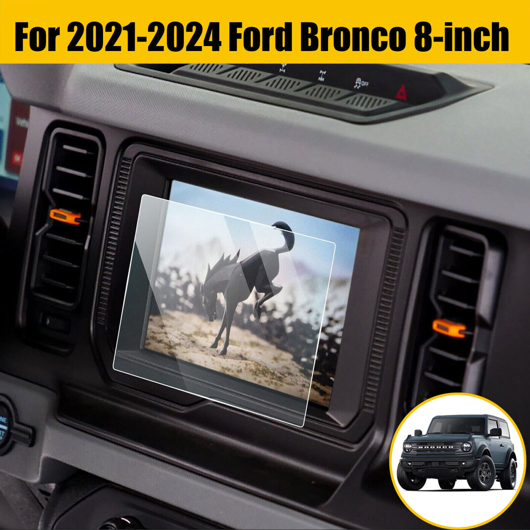 8inch Center Touch Screen Protector Tempered Glass For Ford Bronco 2021-2024
