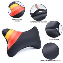 Load image into Gallery viewer, 2pcs Fit For Toyota Tri-Color Embroidered Car Seat Headrest Neck Cushion Pillows
