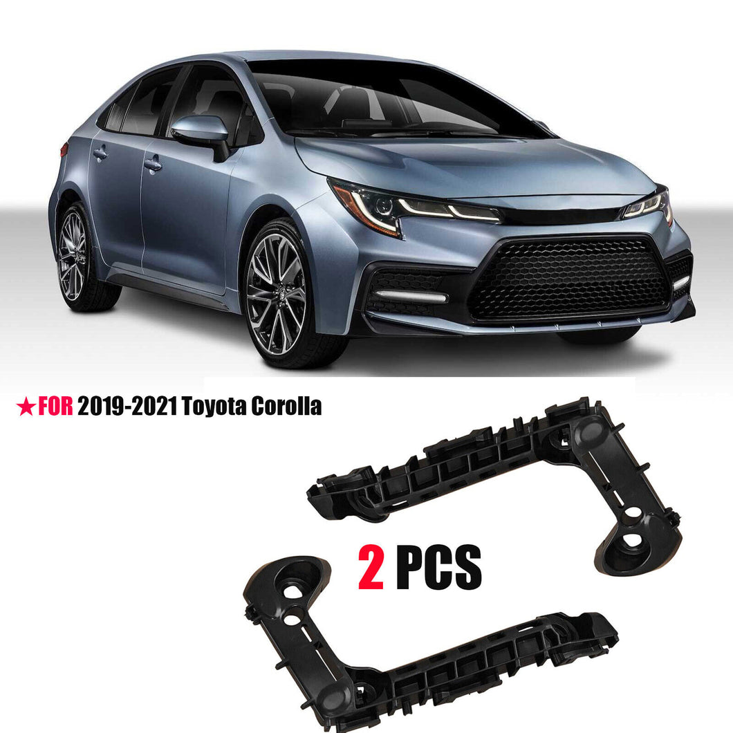 2X For 2019-2021 Toyota Corolla Front Bumper Brackets Retainers Left Right J5