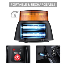 Load image into Gallery viewer, 40-LED Emergency Beacon Flashing Light Truck Magnetic Amber Warning Strobe Lamp
