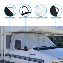 Load image into Gallery viewer, RV Windshield Cover Silver For Class C Ford E450 1997-2024 RV Front Window Cover
