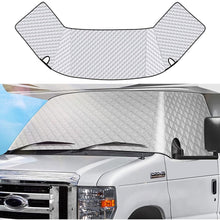 Load image into Gallery viewer, RV Windshield Cover Silver For Class C Ford E450 1997-2024 RV Front Window Cover
