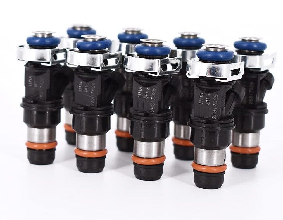 8x Upgrade Fuel Injectors 25317628 For 1999-07 Chevy Silverado GMC 4.8 5.3 6.0L