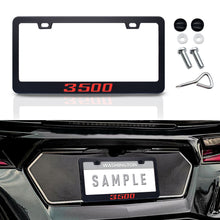 Load image into Gallery viewer, Fits Dodge Ram 3500 Cab Accessories Metal Black License Plate Tag Frame Cover
