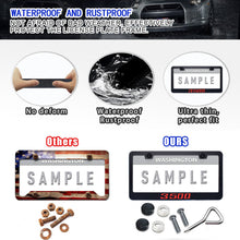 Load image into Gallery viewer, Fits Dodge Ram 3500 Cab Accessories Metal Black License Plate Tag Frame Cover
