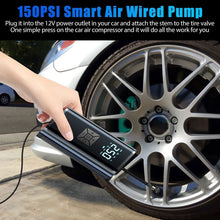 Load image into Gallery viewer, 150 PSI Tire Inflator Car Air Compressor Electric Portable Auto 12V Air Pump
