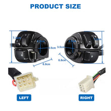 Load image into Gallery viewer, A Pair Motorcycle Handlebar Switches Control and Wiring Harness with Fits Harley
