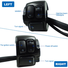 Load image into Gallery viewer, A Pair Motorcycle Handlebar Switches Control and Wiring Harness with Fits Harley
