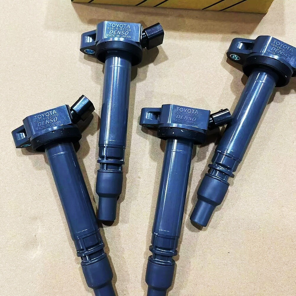 4X New OEM 90919-02250 Ignition Coils Denso for Genuine 07-16 Camry 3.5L IS350