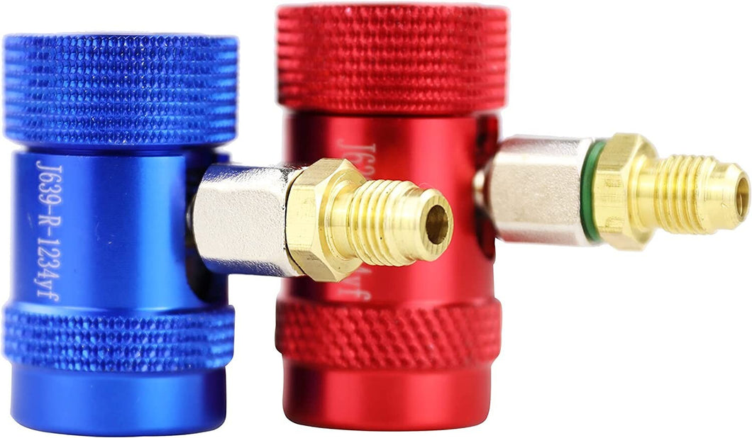 R1234yf Quick Manual Coupler Connector Adapter Replacement for A/C Refrigerant