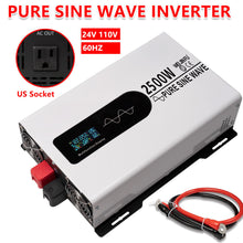 Load image into Gallery viewer, Pure Sine Wave 12V 2500W 5000Watt DC to 110V 120V Solar Converter Power Inverter
