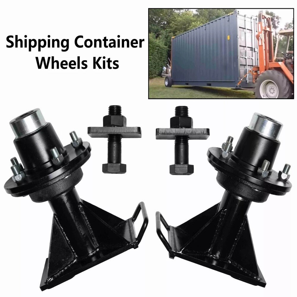 8x 6.5 Lug Superior Shipping Container Wheels, Bolt-on Spindle