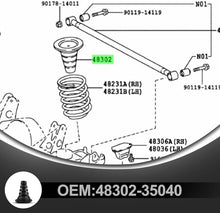 Load image into Gallery viewer, FOR Toyota 4runner 03-09 FJ Cruiser 07-14 2*Rear Coil Spring Insulator 48302350

