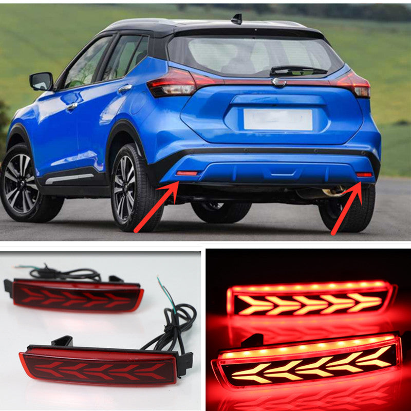 Fit for NISSAN KICKS 2017-2023 LED Rear Fog Light Tail Bumper Light w/Right+Left