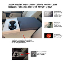 Load image into Gallery viewer, Fits 2017-2022 Ford F150 F250 F450 Center Console Lid Armrest Cover - Jump Seat
