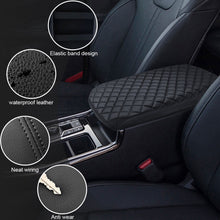 Load image into Gallery viewer, Fit For 2021-2024 Sorento Black Leather Car Center Console Armrest Cushion Cover
