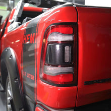 Load image into Gallery viewer, 2x For Dodge Ram 1500 2019-24 Carbon Fiber Rear Tail Light Cover Trim Panel ABS
