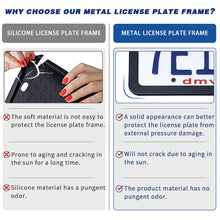 Load image into Gallery viewer, Car License Plate Frame Cover Blue + Door Sill Protectors For Dodge Accessory Y6
