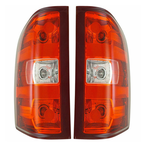 Tail Lights Taillamps Pair Set for 07-14 Chevy Silverado 1500 2500 GMC Sierra