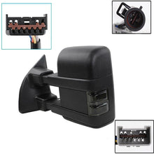 Load image into Gallery viewer, Tow Mirror For 99-07 Ford F250-F550 Super Duty Power Heated SMOKE Turn Signal
