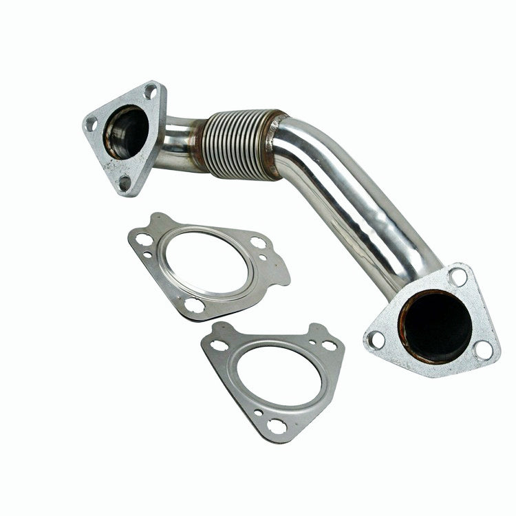 For Chevy LB7 LLY LBZ LMM LML 6.6L Duramax Bolt On Passenger Side Up-Pipe w/ Gaskets.