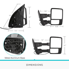 Load image into Gallery viewer, for 99-07 Ford F250-F550 Super Duty Towing Mirror Pair Power Heated Amber Signal
