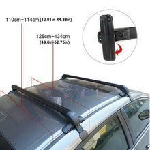 Load image into Gallery viewer, Universal Car Top Roof Rack Cross Bar 43.3&quot; Luggage Carrier Aluminum w/ Lock
