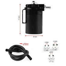 Load image into Gallery viewer, Oil Catch Can Kit Reservoir Baffled Tank with Breather Filter Universal Aluminum
