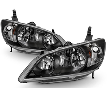 Load image into Gallery viewer, Headlights Black Headlamps Set Left+Right For 2004-2005 Honda Civic 2/4 Door
